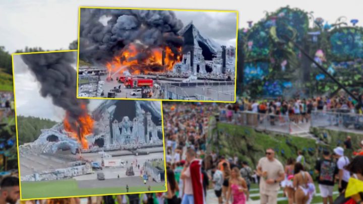 INCENDIO EN EL STAGE PRINCIPAL DEL TOMORROWLAND A DOS DIAS DEL INICIO DEL FESTIVAL