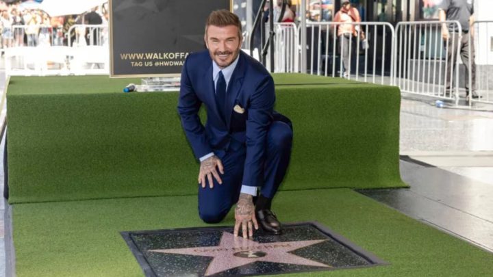 David Beckham recibe una estrella en el Paseo de la Fama de Hollywood